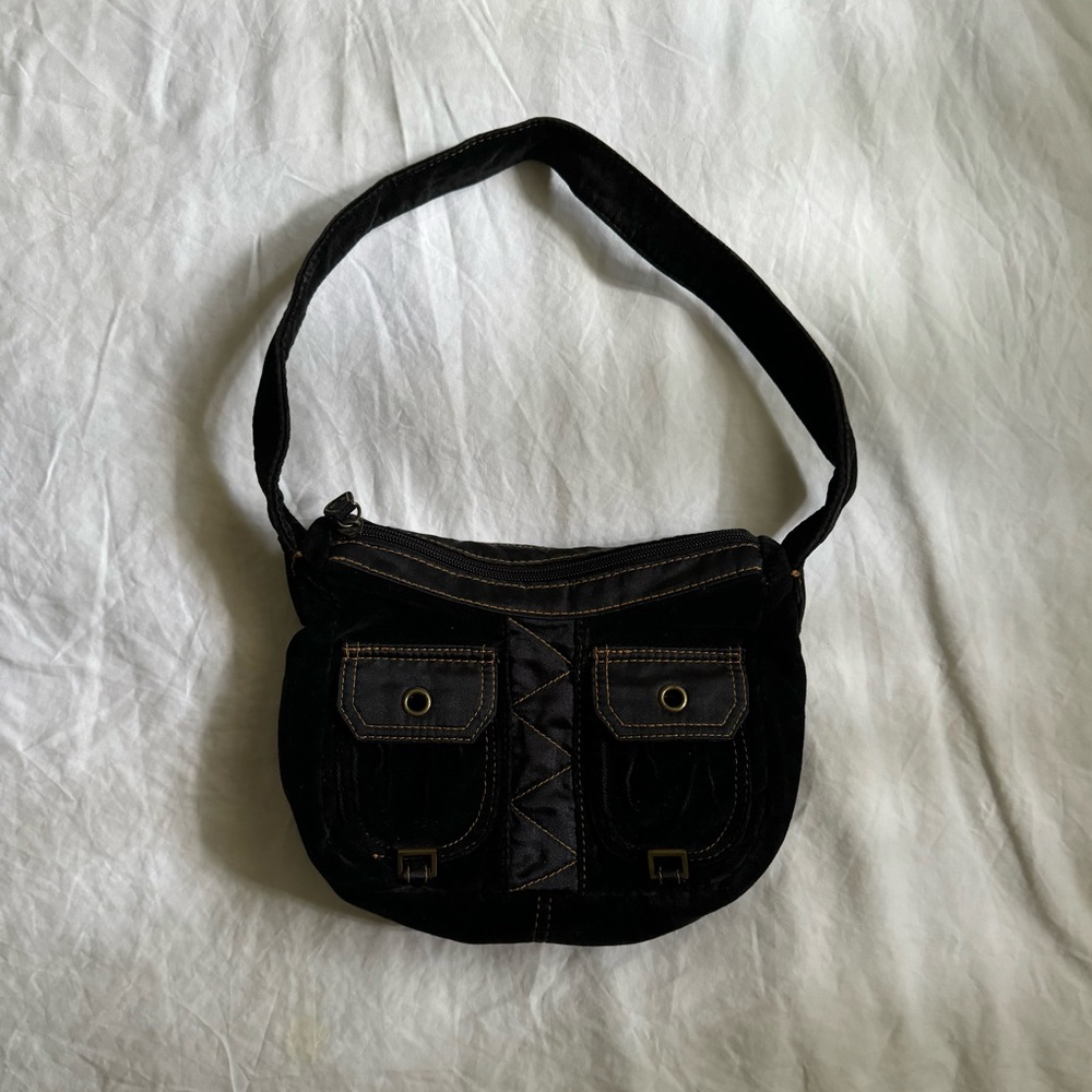 Black Velvet Mini Bag